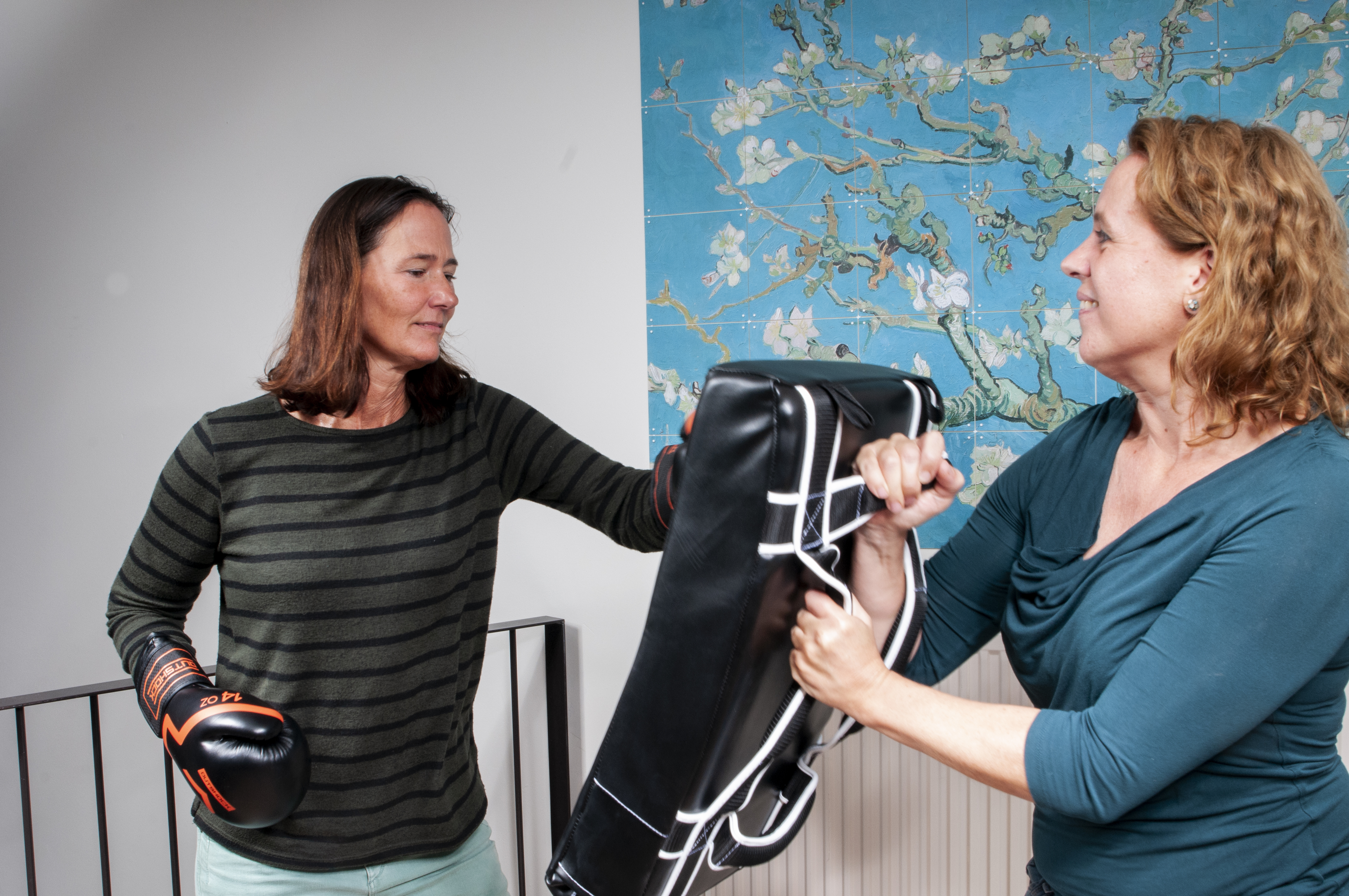 Haptotherapie = oefening met boxen - voor jezelf opkomen